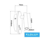 UNIVERSO Fali lámpa 8w 720lm 3000K IP20 fehér 2 év