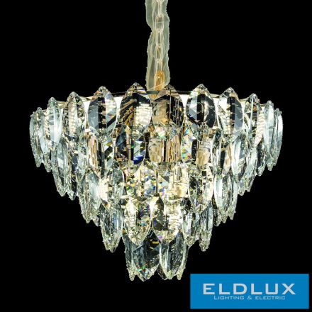 ELDLUX ELVIRA kristály üveg csillár 13×E14 króm