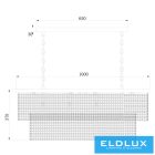 ELDLUX ELDALIZ kristály üveg csillár L1000 E14×13