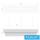 ELDLUX ELDALIZ kristály üveg csillár L1800 E14×24