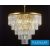 ELDLUX ELDICICLE kristály üveg csillár E14×18 D800x660mm arany