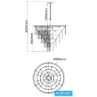 ELDLUX ELDICICLE kristály üveg csillár E14×18 D800x660mm arany