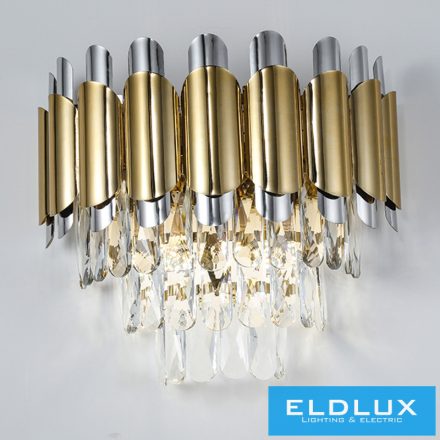 ELDLUX ROSETTA kristályüveg fali lámpa E14 Arany
