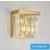 ELDLUX ELDICICLE kristály üveg fali lámpa E14×2 L250x250mm arany