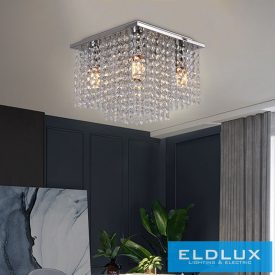 ELDLUX ELDALIZ kristályüveg mennyezeti lámpa L270 E14×4