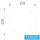 ELDLUX ELDALIZ kristályüveg mennyezeti lámpa L270 E14×4