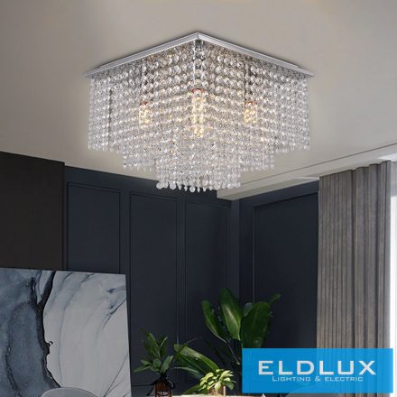 ELDLUX ELDALIZ kristályüveg mennyezeti lámpa L350 E14×5