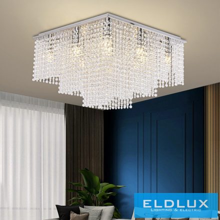 ELDLUX ELDALIZ kristályüveg mennyezeti lámpa L540 E14×12