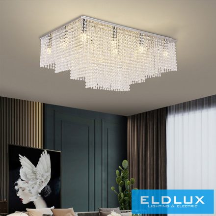 ELDLUX ELDALIZ kristályüveg mennyezeti lámpa L600 E14×16