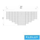 ELDLUX ELDALIZ kristályüveg mennyezeti lámpa L850 E14×17