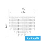 ELDLUX ELDILEN kristályüveg mennyezeti lámpa Ø370 E14×5