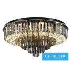 ELDLUX Kristály üveg mennyezeti lámpa E14×13 D580x350mm Fekete