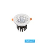 UNIVERSO LED süllyestett lámpa 20w 2000lm CCT.Kap 24° IP20 alumínium D138x78mm/D120mm