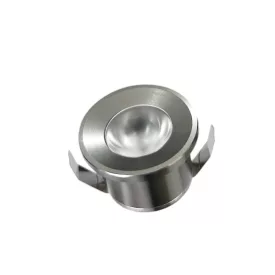   UNIVERSO Mini spot lámpatest 1w zöld 80lm 30° IP20 Ezüst D31x22mm kivágás:D25mm