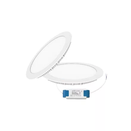 UNIVERSO Kör alakú süllyesztett LED panel 6w 480lm CCT/kap. IP20 120° Fehér D120mm kivágás:D105mm 3év