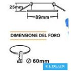 UNIVERSO Süllyesztett spot lámpa 1xPAR16 foglalat nélkül IP20 Arany 89x89x25mm kivágás:D60mm