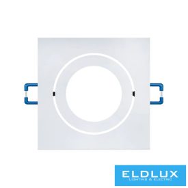   UNIVERSO Süllyesztett spot lámpatest 1xPAR16 foglalat nélkül Fehér 82x82x24mm kivágás:D75mm