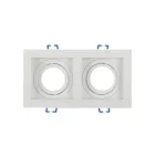 UNIVERSO Süllyesztett spot lámpa 2xPAR16 foglalat nélkül IP20 Fehér 100x186x38mm kivágás:175x90mm