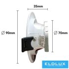 UNIVERSO süllyesztett spot lámpatest GU10 Max 60w fehér/króm