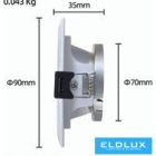 UNIVERSO Süllyesztett spot lámpatest GU10 Max.60w Fehér/Rosegold D90x35mm kivágás:D70mm