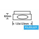 UNIVERSO Süllyesztett spot lámpatest 1xGU10 fehér