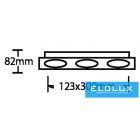 UNIVERSO Süllyesztett spot lámpatest 3xGU10 fehér