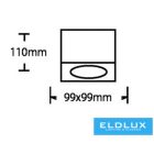 UNIVERSO Spot lámpatest IP20 Fehér 1xGU10