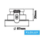 UNIVERSO süllyesztett spot lámpa 1xGU10 IP20 D87x30mm kivágás:D75mm fehér 5év