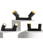 UNIVERSO Spot lámpatest 2xGU10 Max.35w IP20 Fekete/arany 260x60x25mm