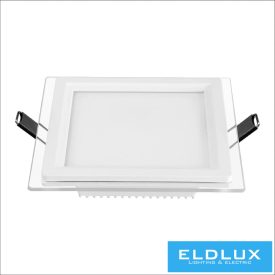   UNIVERSO Négyzet alakú süllyesztett LED panel 9w 780lm CCT/kap. 120° IP20 Fehér 120x120mm kivágás:95x95mm