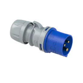   PCE Ipari dugvilla lengő 2P+E 16A 230V(50+60Hz) kék IP44 műanyag csavarmentes kapcsos Turbo Shark