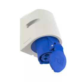   PCE Ipari dugalj falra szerelhető 2P+E 16A 230V(50+60Hz) kék IP44 műanyag 6h-pozíció csavaros