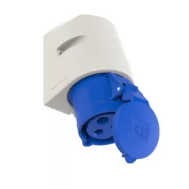   PCE Ipari dugalj falra szerelhető 2P+E 32A 230V(50+60Hz) kék IP44 műanyag 6h-pozíció csavaros