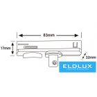 UNIVERSO Egyfázisú sínrendszerhez függesztékek átalakító fehér