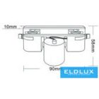 UNIVERSO Egyfázisú sínrendszerhez E27-es foglalat Max.60w IP20 Fekete