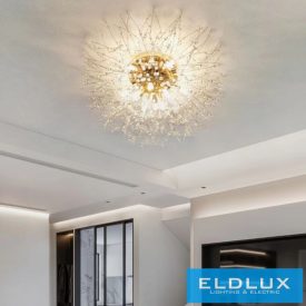   UNIVERSO Kristály mennyezeti 10xG9 Max60W IP20 arany ∅550mm