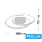 UNIVERSO Mennyezeti lámpa 45w 3600lm 3000K IP20 fehér 640x640x110mm