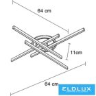 UNIVERSO Mennyezeti lámpa 45w 3600lm 4000K IP20 fehér 640x640x110mm