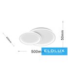 UNIVERSO mennyezeti lámpa 45w 3600lm CCT 500×400×50mm IP20 fehér