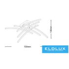 UNIVERSO Mennyezeti lámpa 38w 3040lm CCT.Kap IP20 Fehér D720x130mm