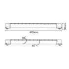 UNIVERSO Egyfázisú sínhez lámpatest 26W 2800lm CCT kapcsolóval IP20 fehér 492x50mm