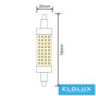 UNIVERSO LED izzó R7S 8W 880lm 4000K CRI≥80 Ø20x78mm