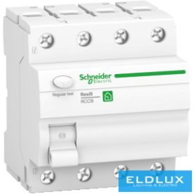    Schneider Áram-védőkapcsoló (Fi-relé) analóg 4P 25A 30mA A-típus 6kA Resi9 R 