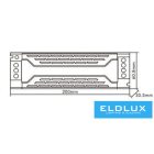 UNIVERSO Dimmelhető fémházas tápegység DC:24V 400w 16.6A IP20 200x61x30.5mm 3év