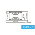UNIVERSO Dimmelhető fémházas tápegység DC:24V 60w 2.5A IP20 105x50x23mm 3év