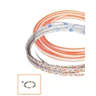UNIVERSO Hajlítható led szalag szilikon fedlappal DC:24V 120D-10w/méter narancs IP20 6x9mm 10méter 3év