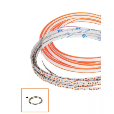 UNIVERSO Hajlítható led szalag szilikon fedlappal DC:24V 120D-10w/méter narancs IP20 6x9mm 10méter 3év