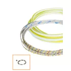 UNIVERSO Hajlítható led szalag szilikon fedlappal DC:24V 120D-10w/méter citromsárga IP20 6x9mm 10méter 3év