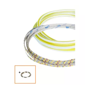   UNIVERSO Hajlítható led szalag szilikon fedlappal DC:24V 120D-10w/méter citromsárga IP20 6x9mm 10méter 3év