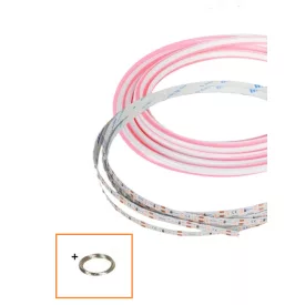   UNIVERSO Hajlítható led szalag szilikon fedlappal DC:24V 120D-10w/méter flamingo rózsaszín IP20 6x9mm 10méter 3év